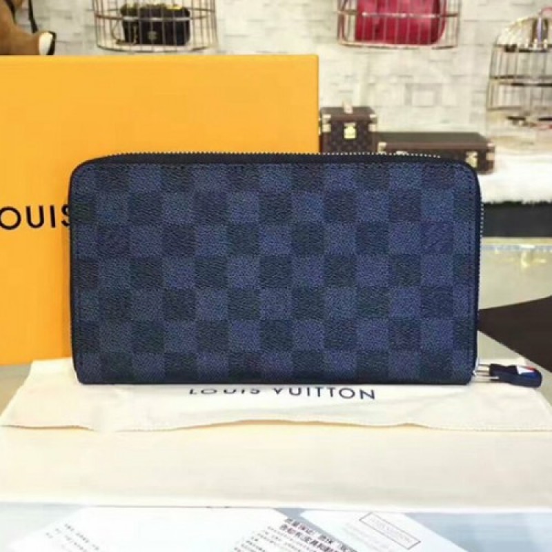 Louis Vuitton N64013 Zippy Organiser Damier Cobalt Canvas