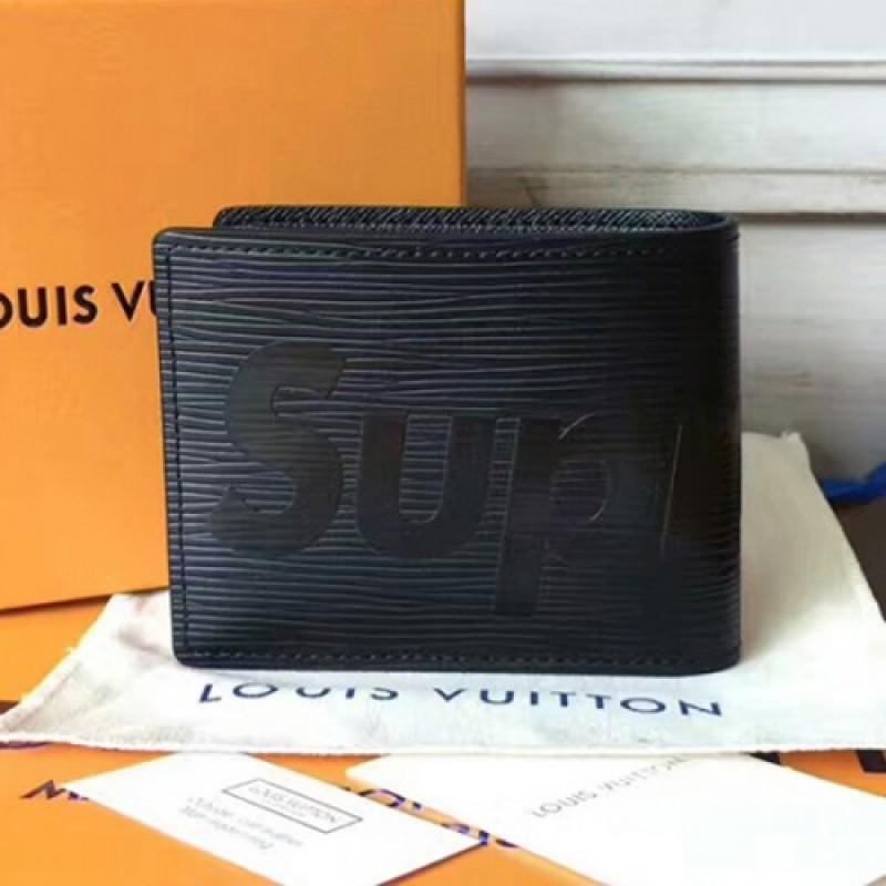 Louis Vuitton x Supreme Slender Wallet M67718 Epi Leather