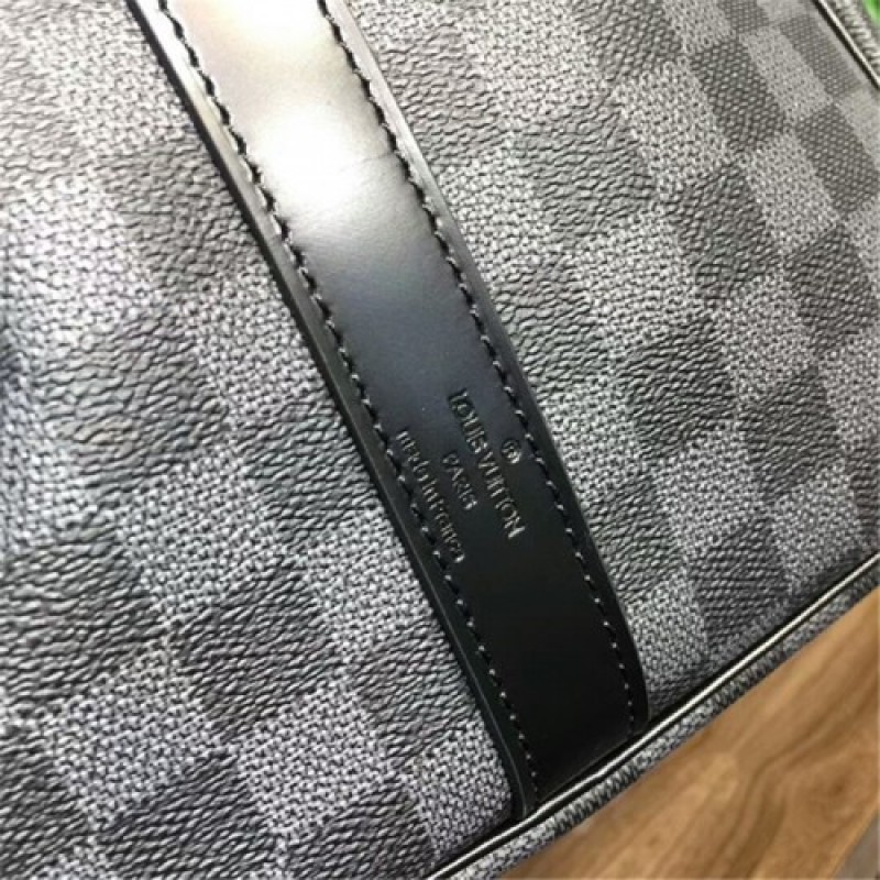 Louisvuitton KEEPALL BANDOULIÈRE 55 N41413 black leather