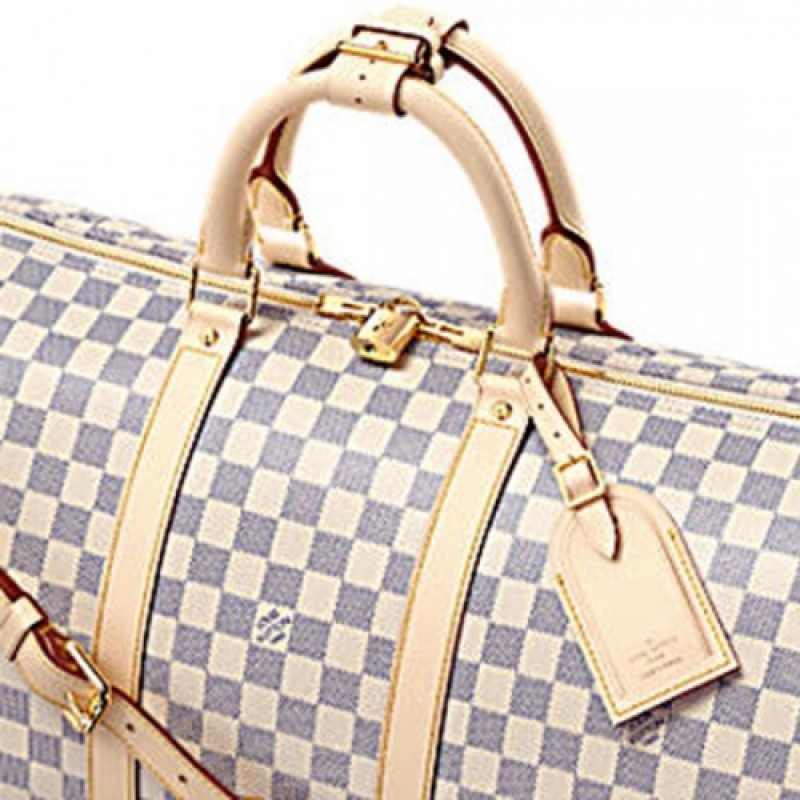 Louisvuitton KEEPALL BANDOULIÈRE 55 N41429 Damier Azur Canvas