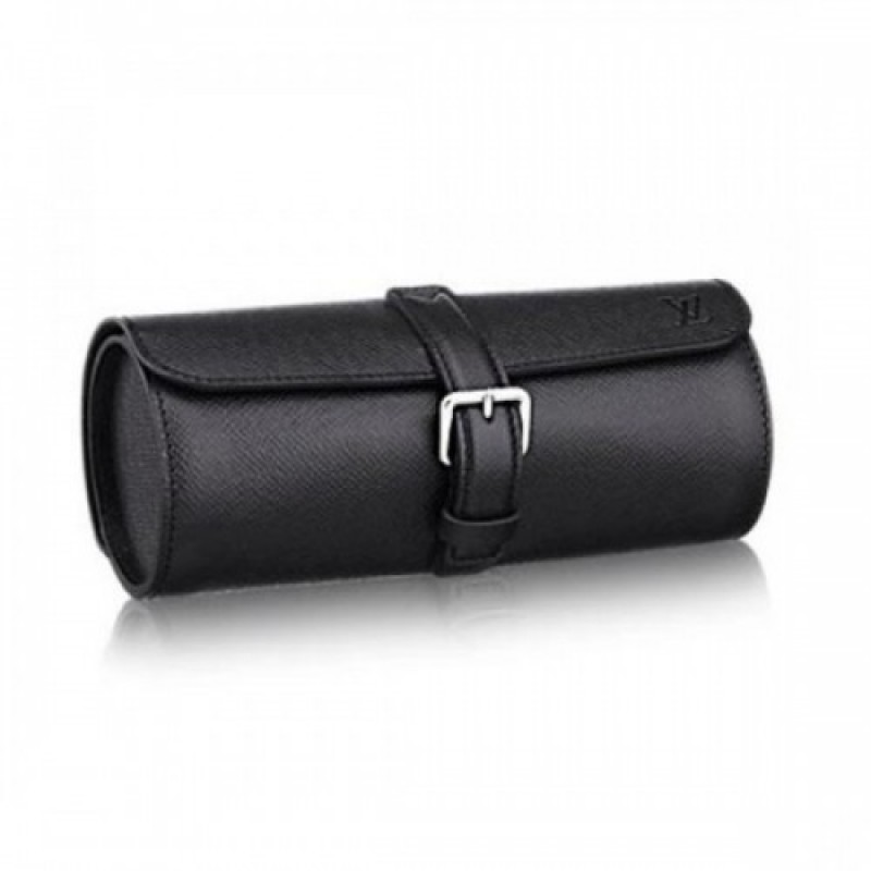 Louis Vuitton 3 Watch Case Bag Taiga Canvas Fall W...