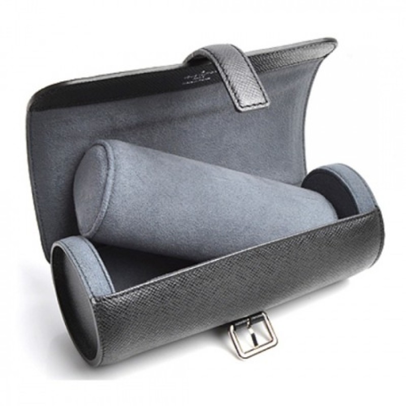 Louis Vuitton 3 Watch Case Bag Taiga Canvas Fall Winter Collection M32609 Noir