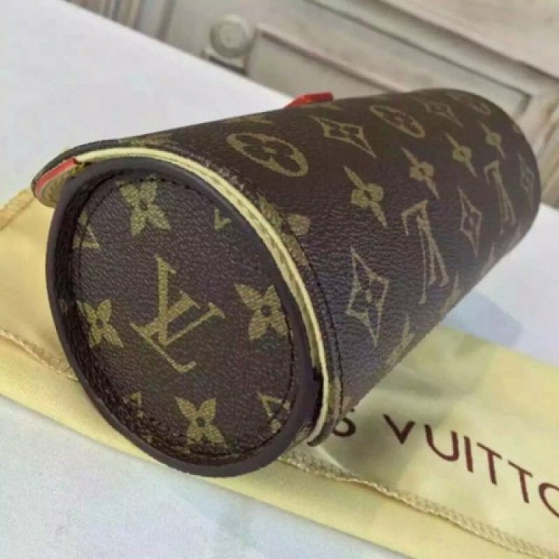 Louis Vuitton 3 Watch Case Monogram Canvas Fall Winter Collection M47530 Brown