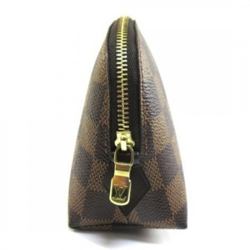 Louis Vuitton Cosmetic Pouch PM Bag Damier Ebene Canvas N47516