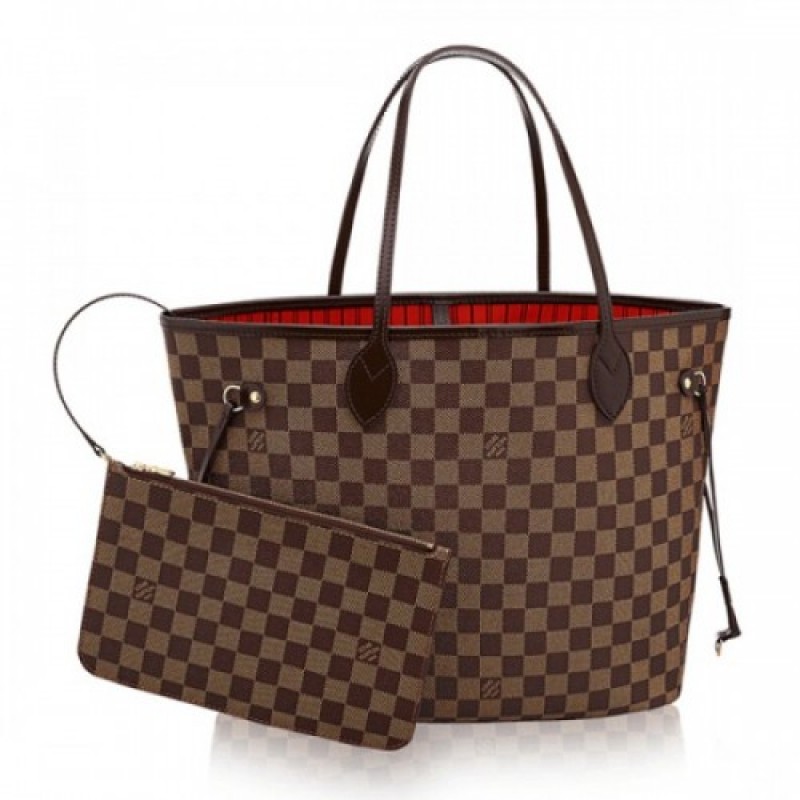 Louis Vuitton N41358 Neverfull MM Shoulder Bag Dam...