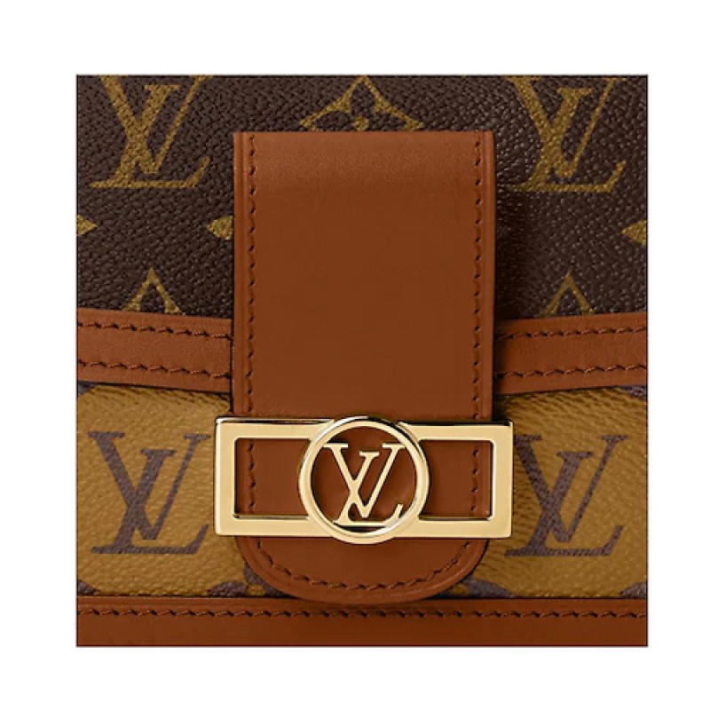 Louis Vuitton LV Lock Dauphine Bumbag Belt Bag M44586 Monogram Reverse Canvas Collection
