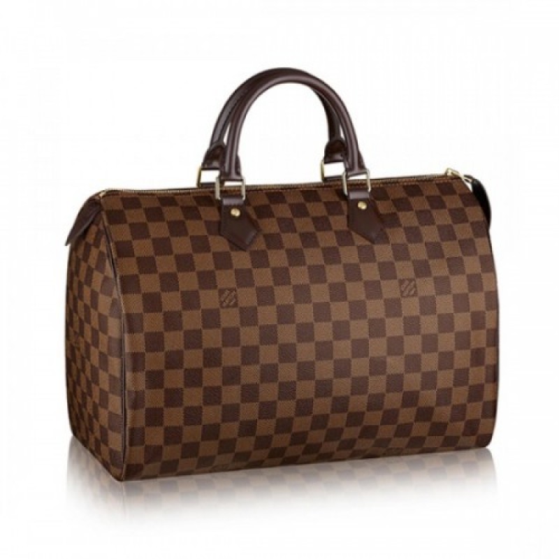 Louis Vuitton N41363 Speedy 35 Tote Bag Damier Ebene Canvas