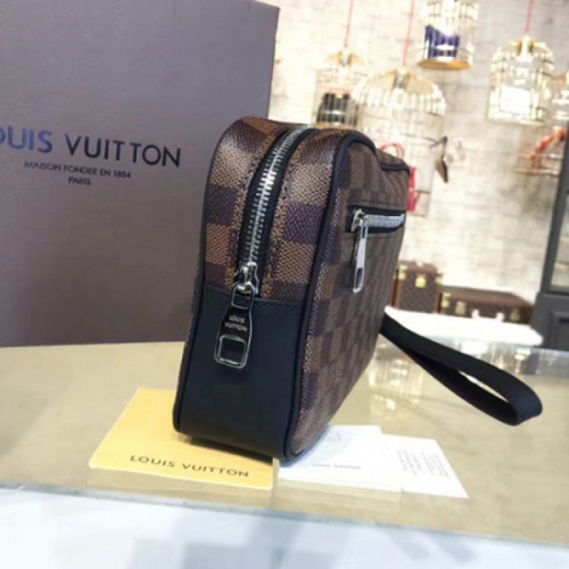 Louis Vuitton N41663 Kasai Clutch Damier Ebene Canvas