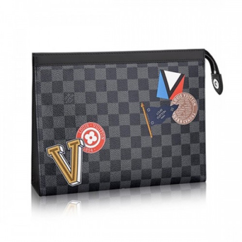 Louis Vuitton Pochette Voyage MM N64442 Damier Gra...