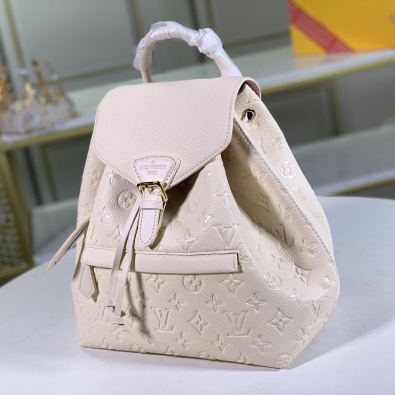 Louis Vuitton Montsouris Backpack LV M45205 White