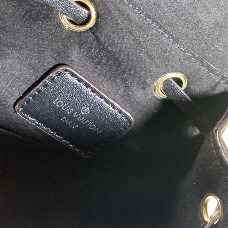 Louis Vuitton Wholesale M45502 Montsouris Backpack Monogram Empreinte Leather Black