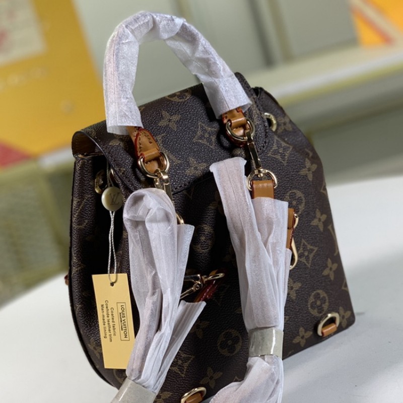 Louis Vuitton Wholesale M45502 Montsouris Backpack Monogram Empreinte Leather Brown