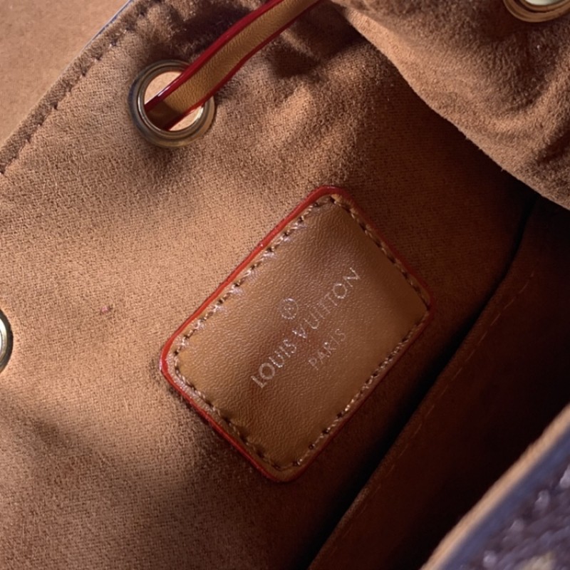 Louis Vuitton Wholesale M45502 Montsouris Backpack Monogram Empreinte Leather Brown