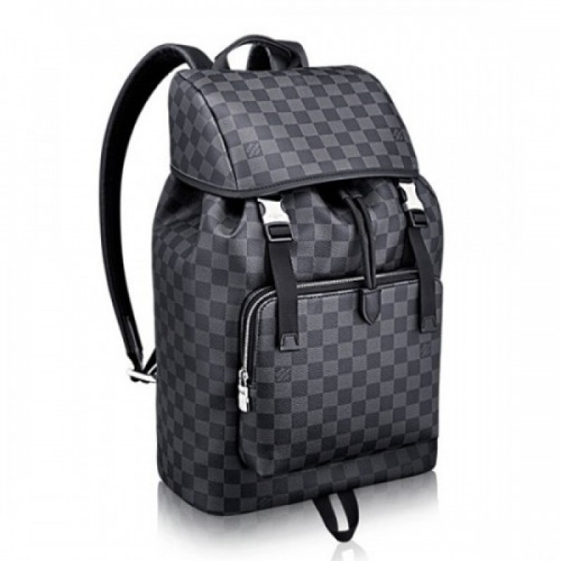 Louis Vuitton Zack Backpack N40005 Damier Graphite...
