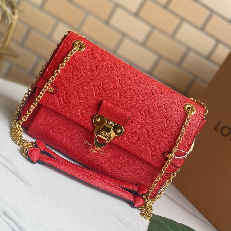 Louis Vuitton Vavin PM Bag Monogram Empreinte Red  M43931