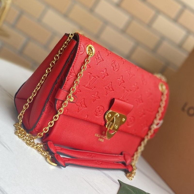 Louis Vuitton Vavin PM Bag Monogram Empreinte Red  M43931