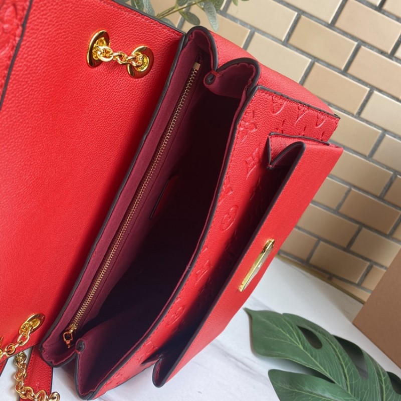 Louis Vuitton Vavin PM Bag Monogram Empreinte Red  M43931