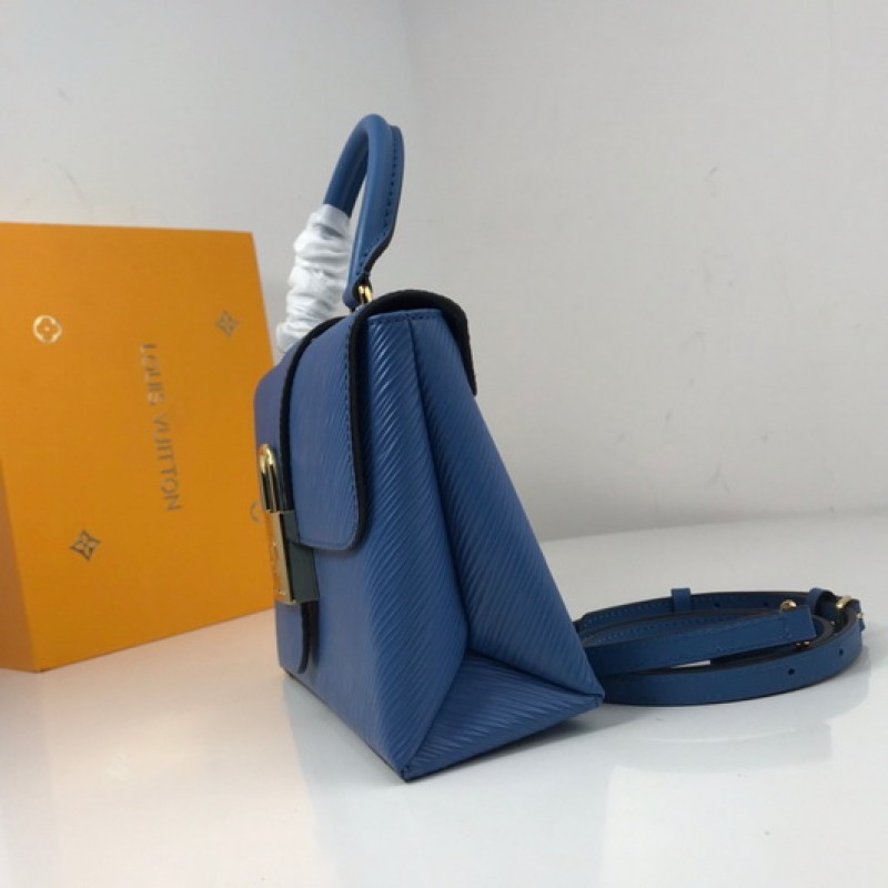 Louis Vuitton Locky BB Top Handle Bag in Epi Leather M52880 Blue