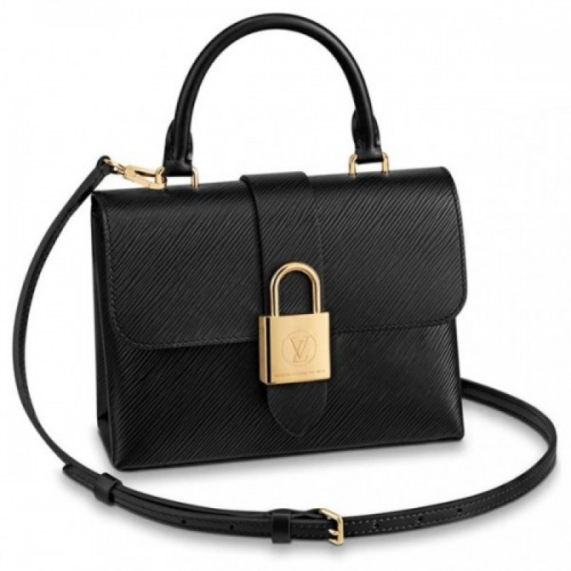 Louis Vuitton Locky BB Top Handle Bag in Epi Leather M52880 Black