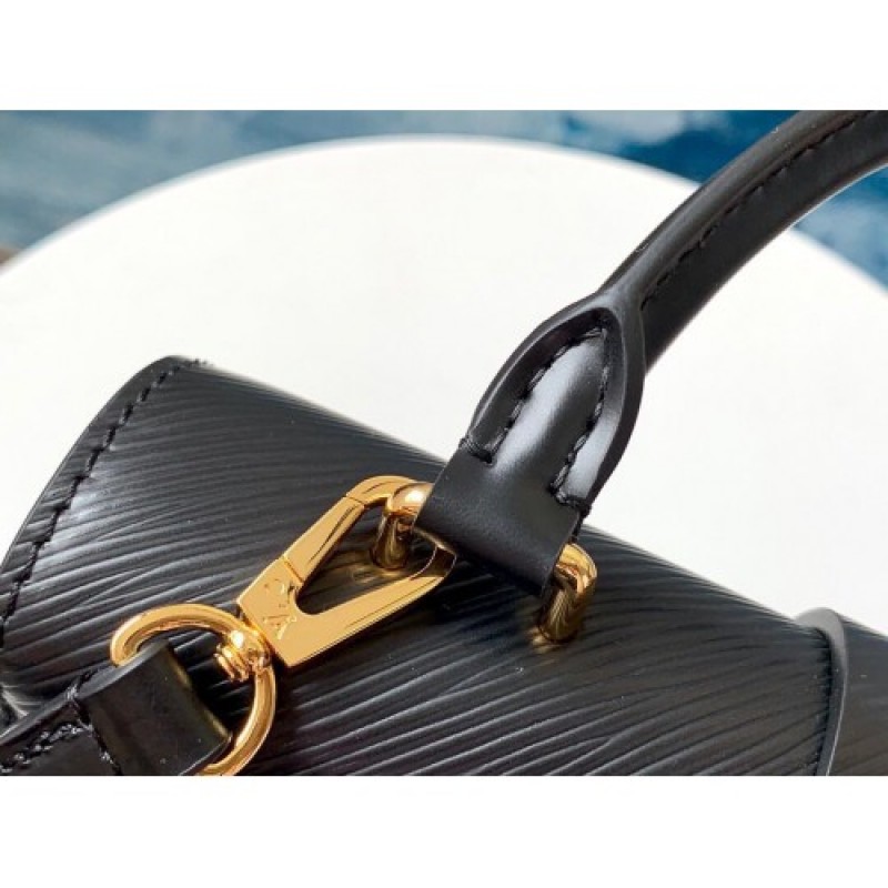 Louis Vuitton Locky BB Top Handle Bag in Epi Leather M52880 Black