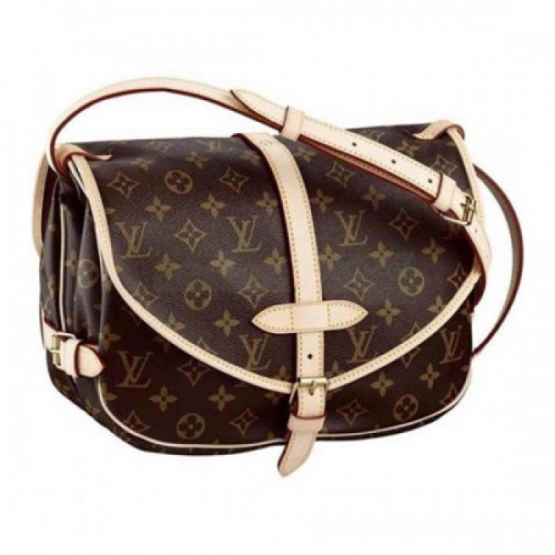 Louis Vuitton M42256 Saumur Crossbody Bag Monogram...