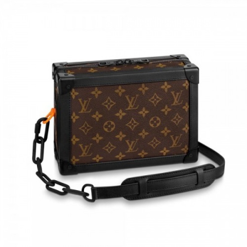 Louis Vuitton Monogram Canvas Soft Trunk Case Shoulder Bag M44478 Coffee Black Collection