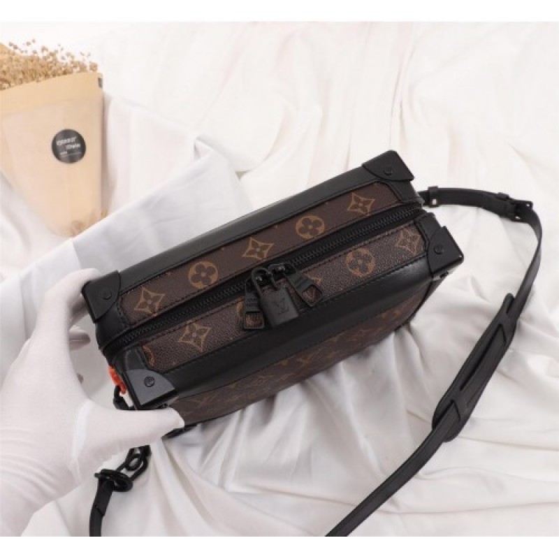 Louis Vuitton Monogram Canvas Soft Trunk Case Shoulder Bag M44478 Coffee Black Collection