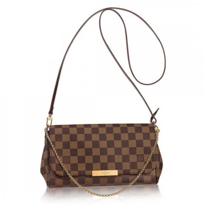 Louis Vuitton N41129 Favorite MM Damier Ebene Canv...