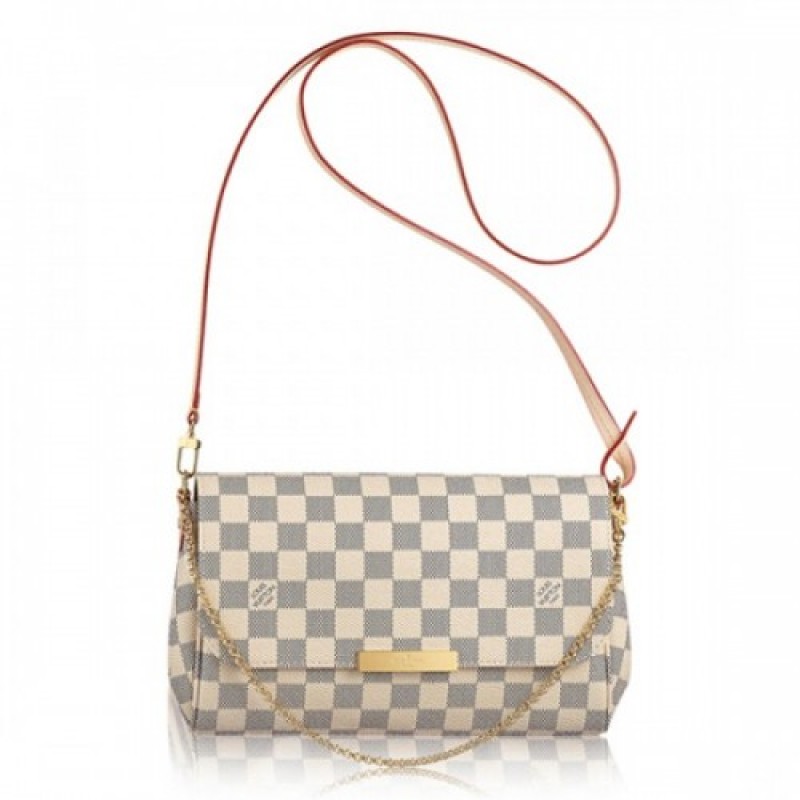 Louis Vuitton N41275 Favorite MM Damier Azur Canva...