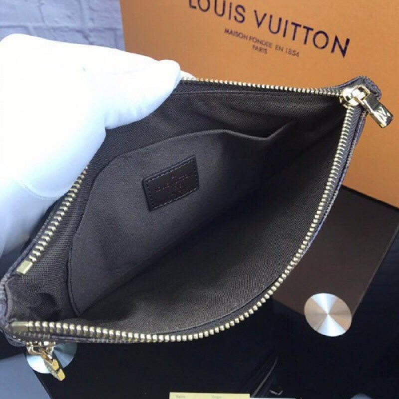 Louis Vuitton N51111 Pochette Bosphore Crossbody Bag Damier Ebene Canvas