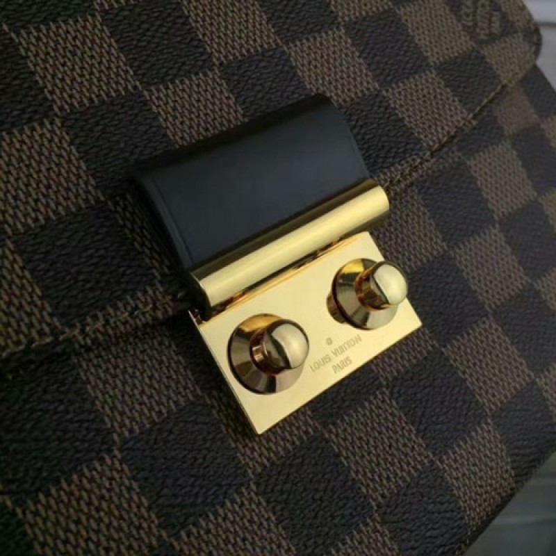 Louis Vuitton N53000 Croisette Crossbody Bag Damier Ebene Canvas
