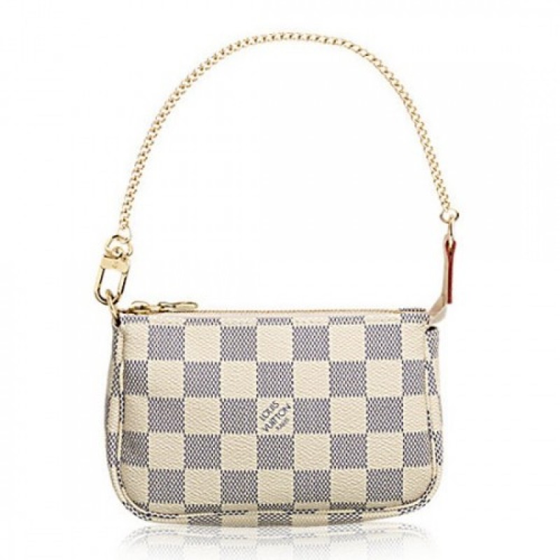 Louis Vuitton N58010 Mini Pochette Accessoires Damier Azur Canvas