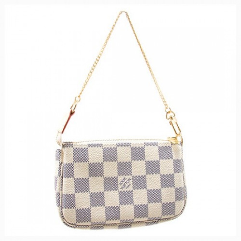 Louis Vuitton N58010 Mini Pochette Accessoires Damier Azur Canvas