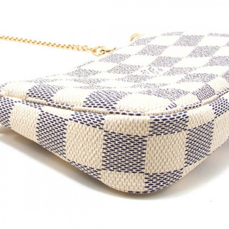 Louis Vuitton N58010 Mini Pochette Accessoires Damier Azur Canvas