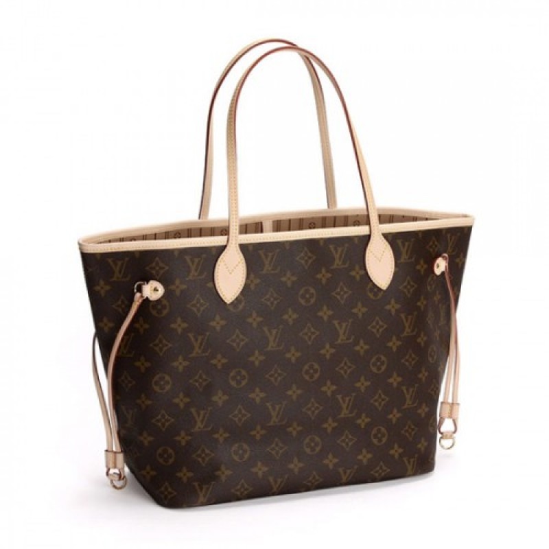 Louis Vuitton M40156 Neverfull MM Shoulder Bag Monogram Canvas