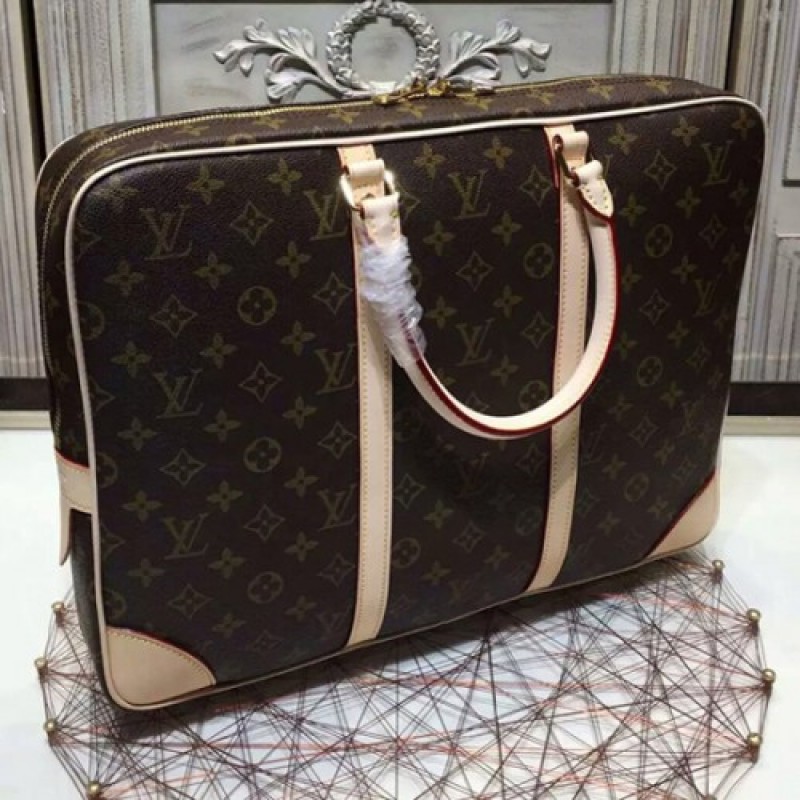 Louis Vuitton M40226 Porte-Documents Voyage Briefcase Monogram Canvas