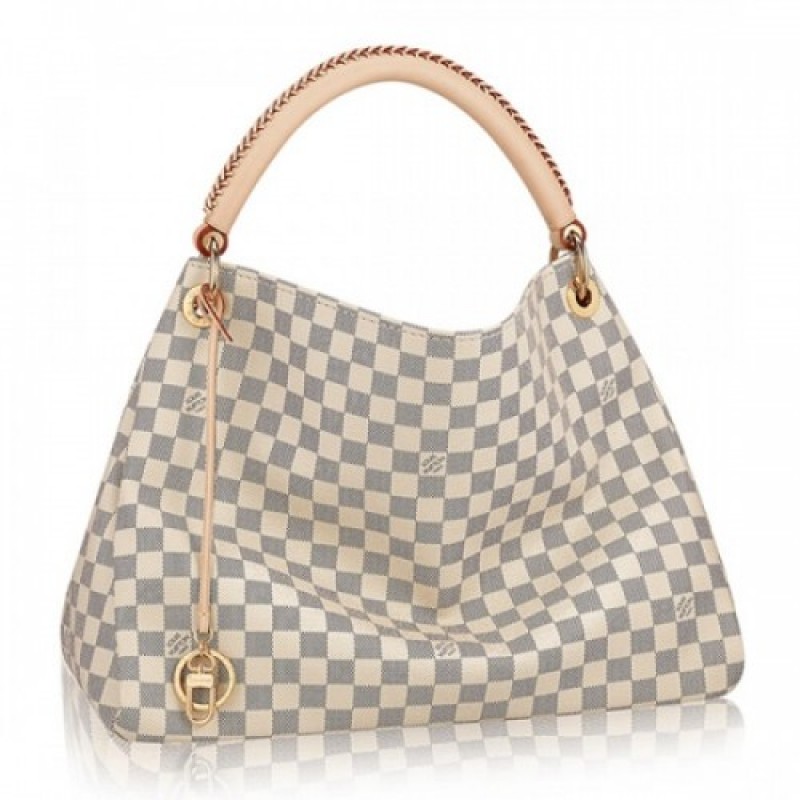 Louis Vuitton N41174 Artsy MM Hobo Bag Damier Azur...