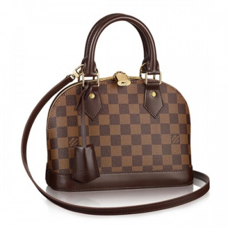 Louis Vuitton N41221 Alma BB Tote Bag Damier Ebene...