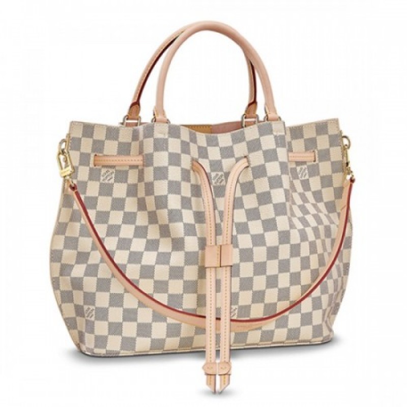 Louis Vuitton N41579 Girolata Tote Bag Damier Azur...