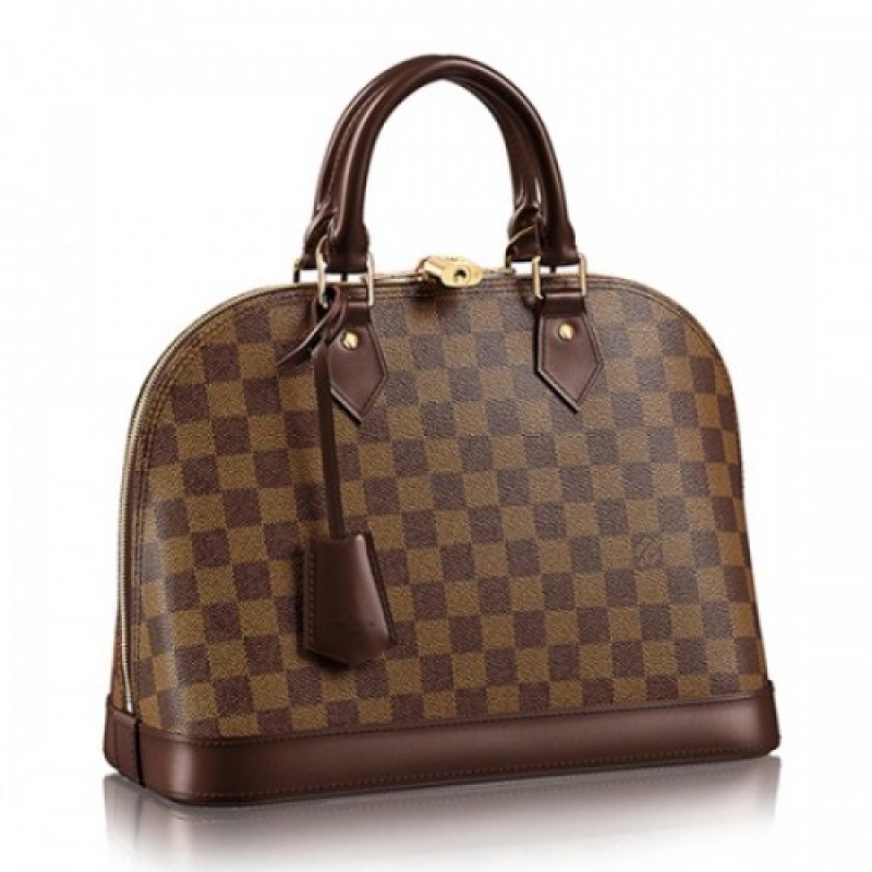 Louis Vuitton N53151 Alma PM Tote Bag Damier Ebene...
