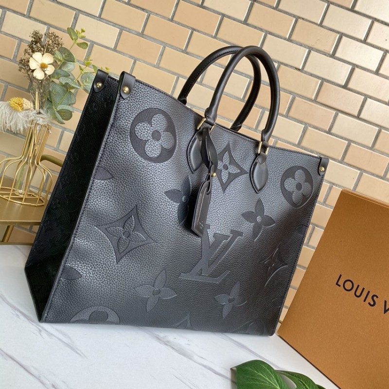 Louis Vuitton Onthego Shopper Tote Bag M44571 Black