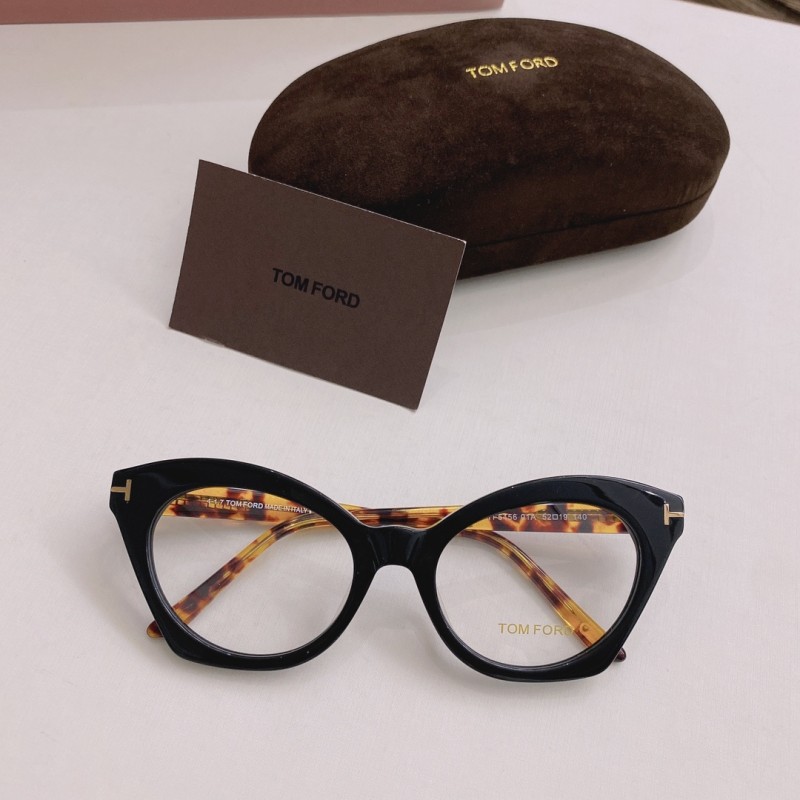 Tom Ford TF5456 Eyeglasses in Black Tortoise