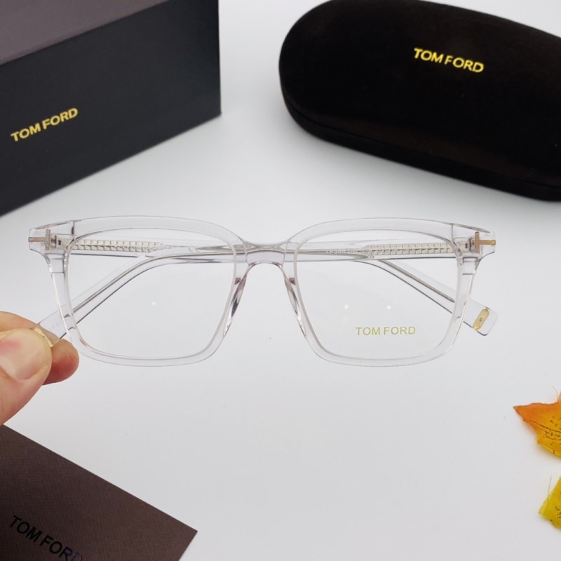 Tom Ford TF5661-F-B Eyeglasses in Transparent