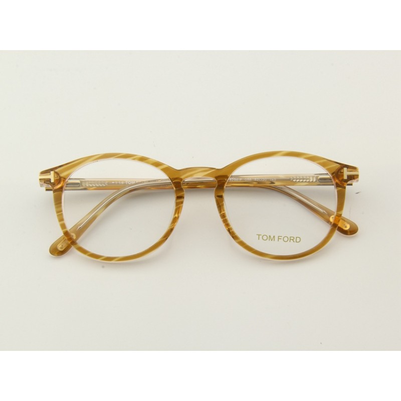 TomFord TF5294-F Eyeglasses In Wood texture