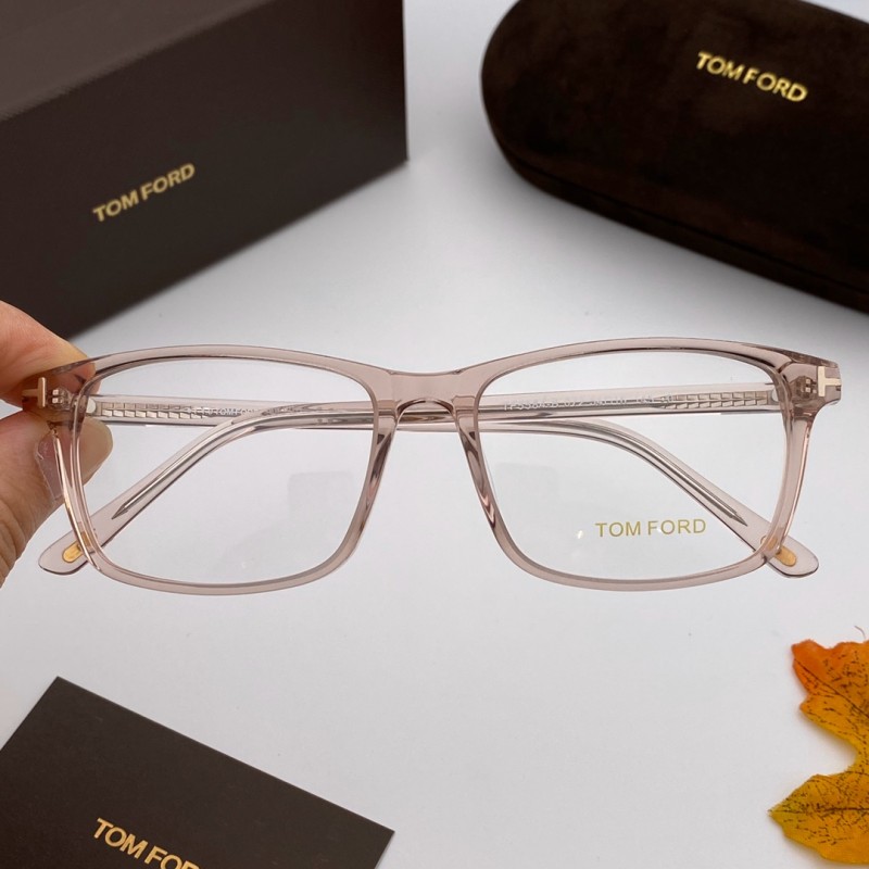 Tom Ford TF5584-F-B Eyeglasses in Transparent