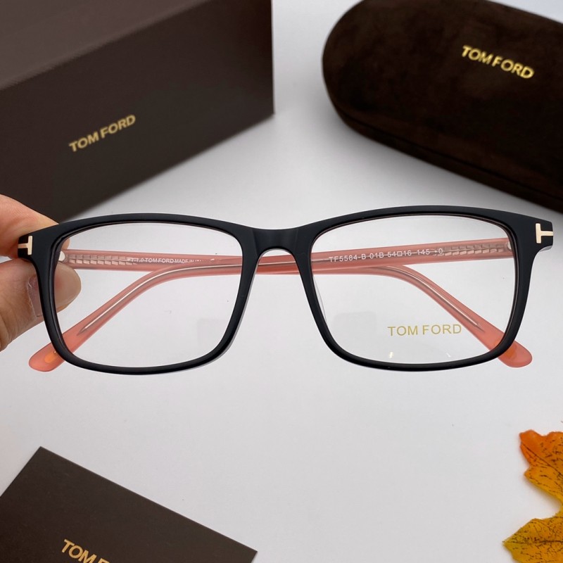 Tom Ford TF5584-F-B Eyeglasses in Black Pink