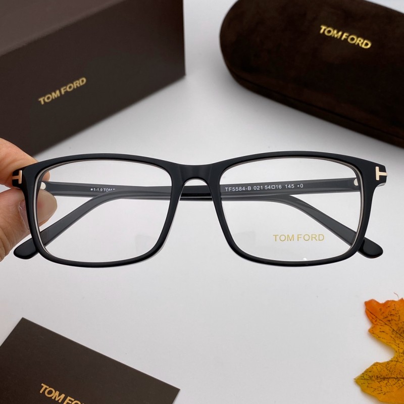 Tom Ford TF5584-F-B Eyeglasses in Black