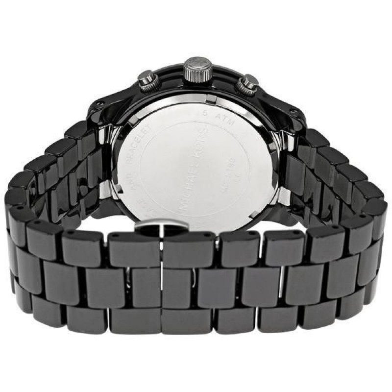 Michael Kors Watches MK5190 Black Ceramic Chronograph Ladies Watch