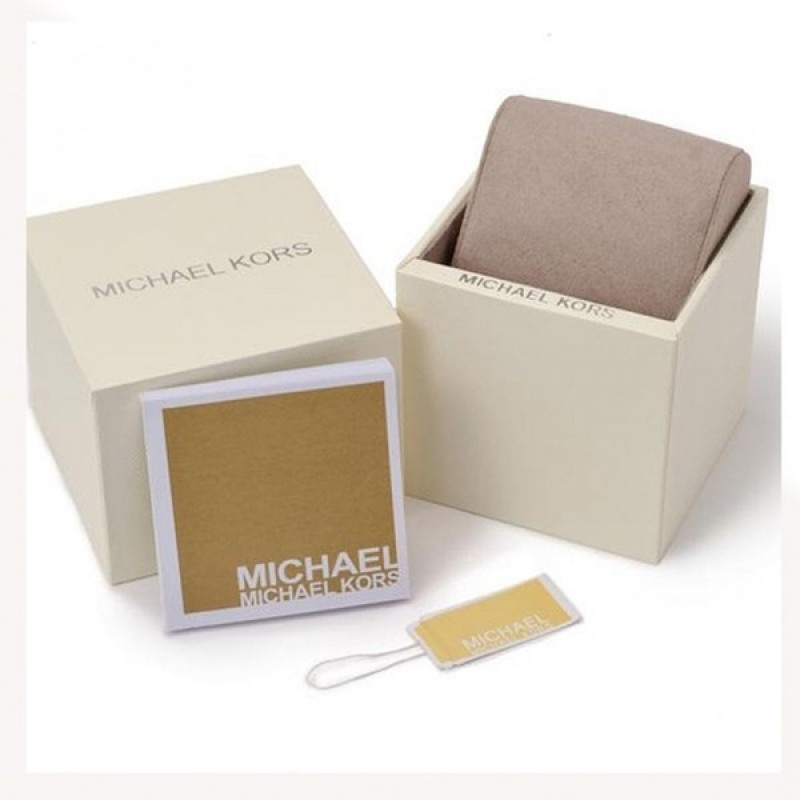 Michael Kors White Ceramic / Gold Mk 5237 Ladies Watch