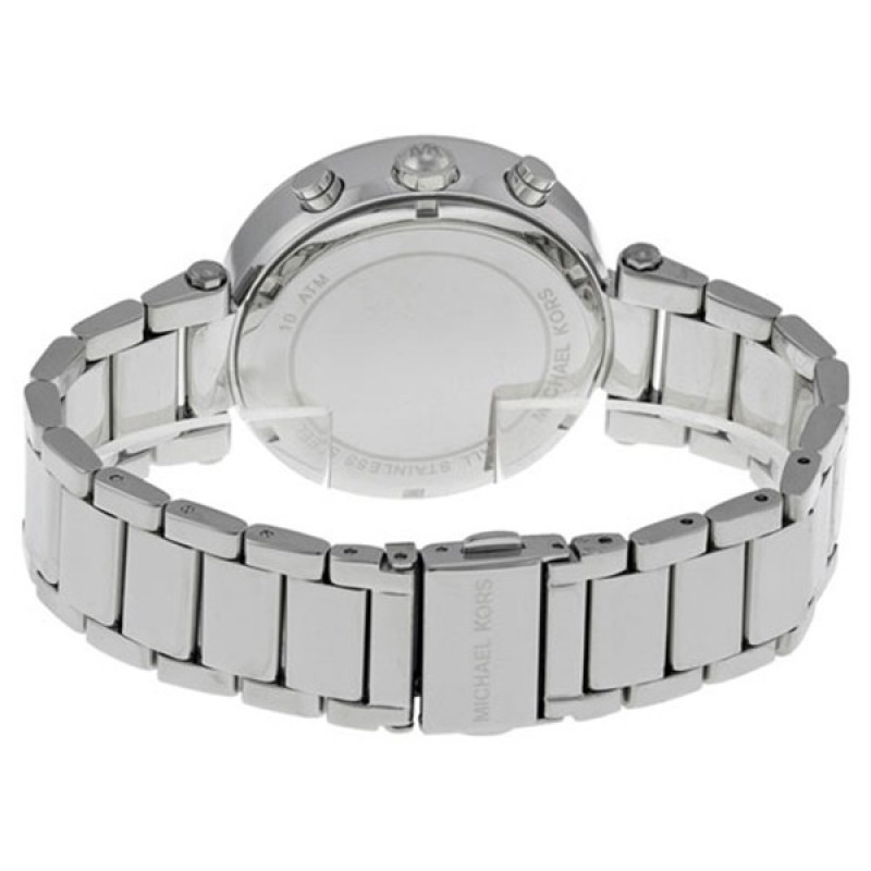 Michael Kors Ladies Silver Chronograph Watch MK5353